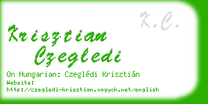 krisztian czegledi business card